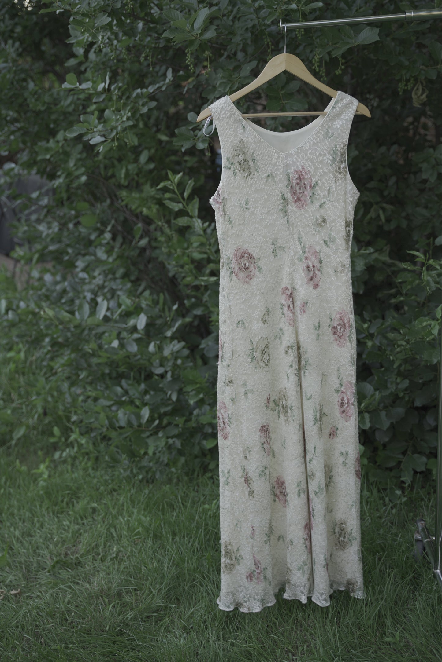 White Floral Lace Dress