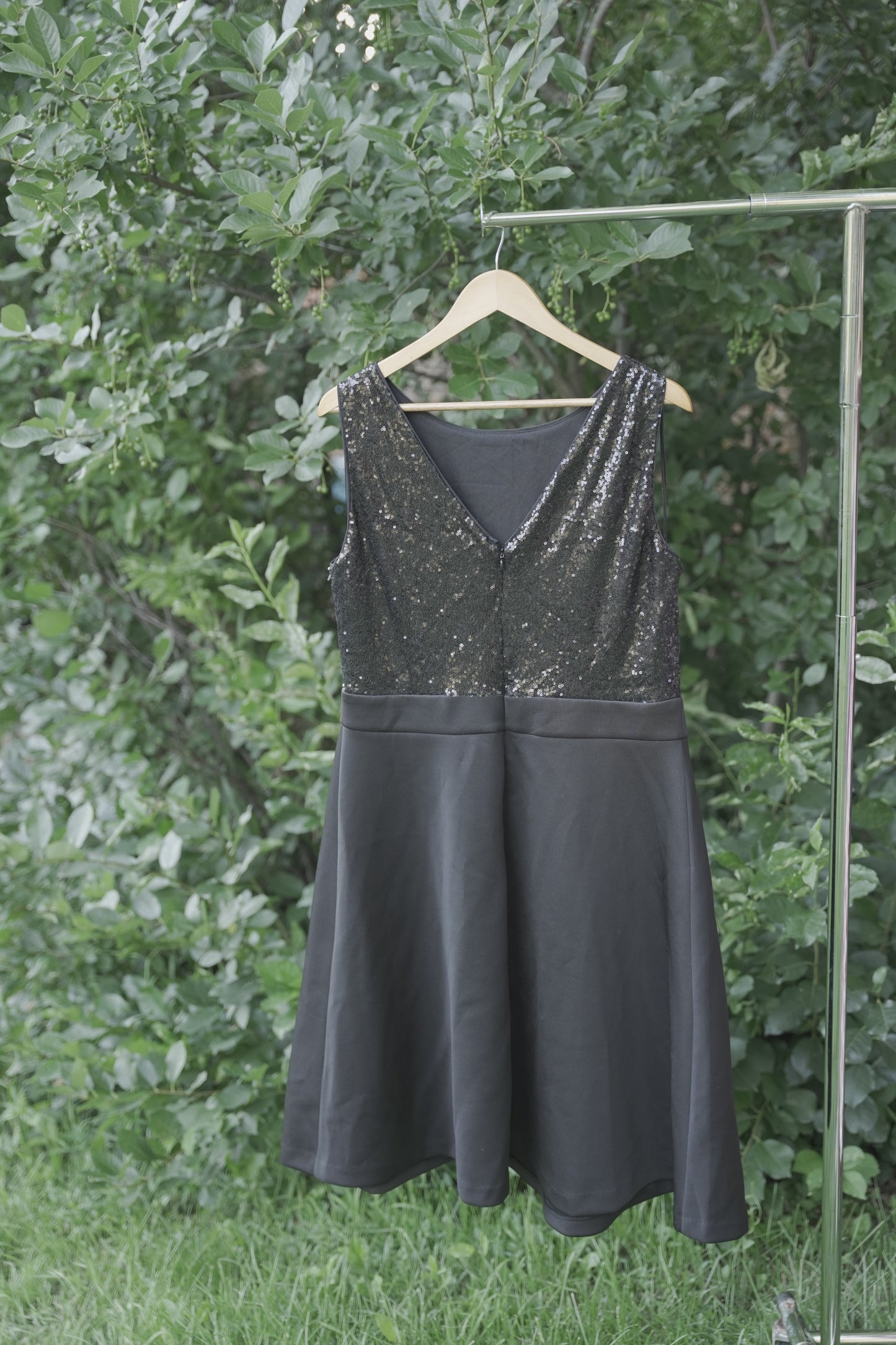Black Dress with Sequins