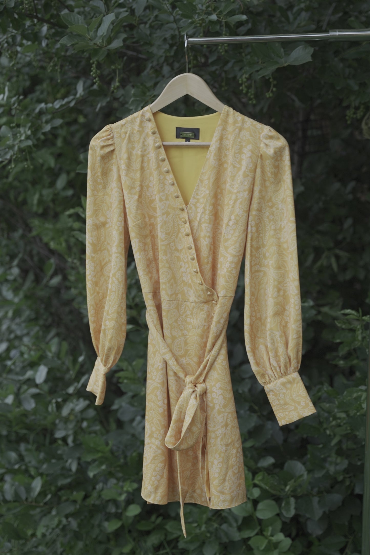 Yellow Paisley Dress