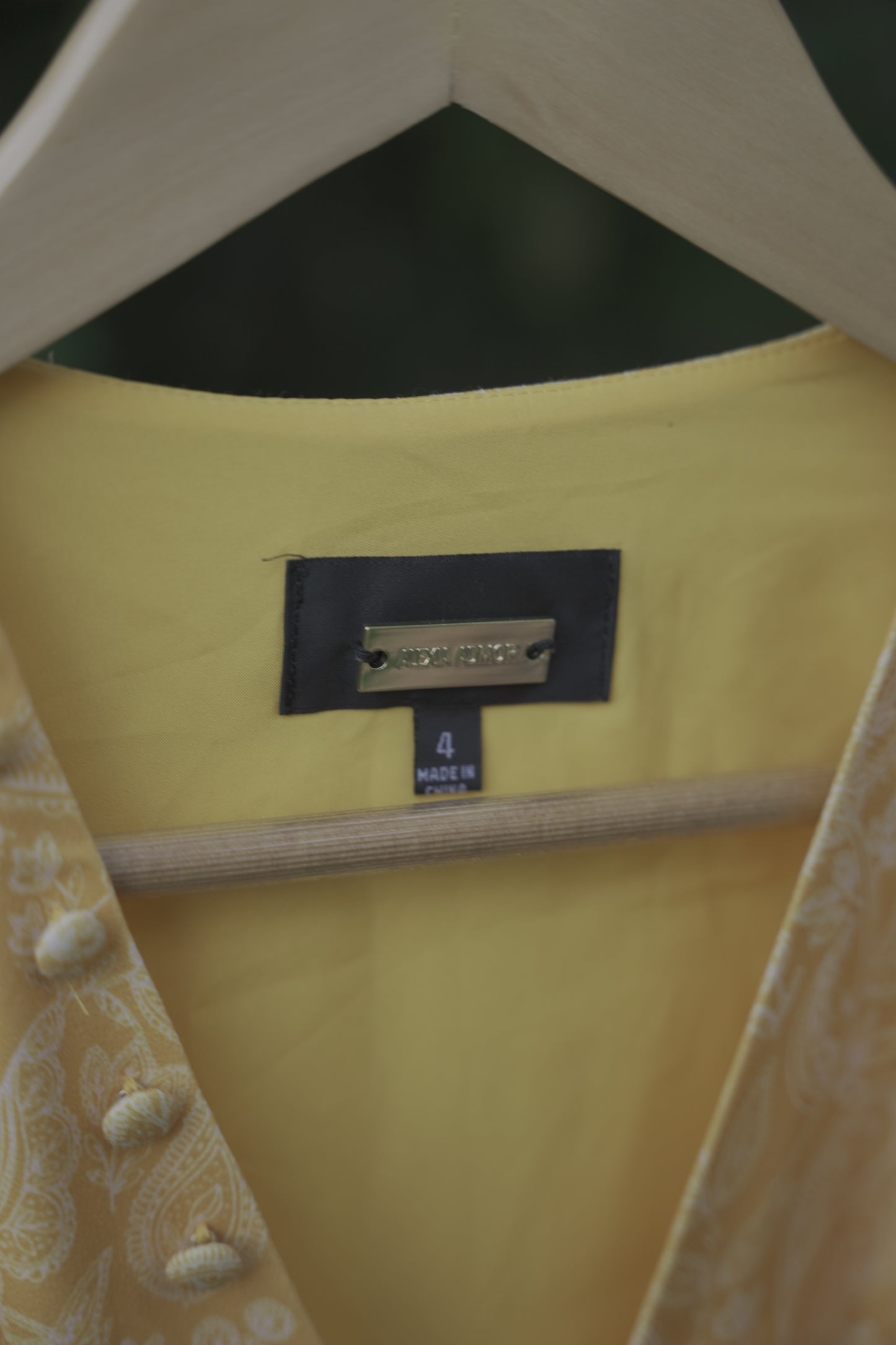 Yellow Paisley Dress