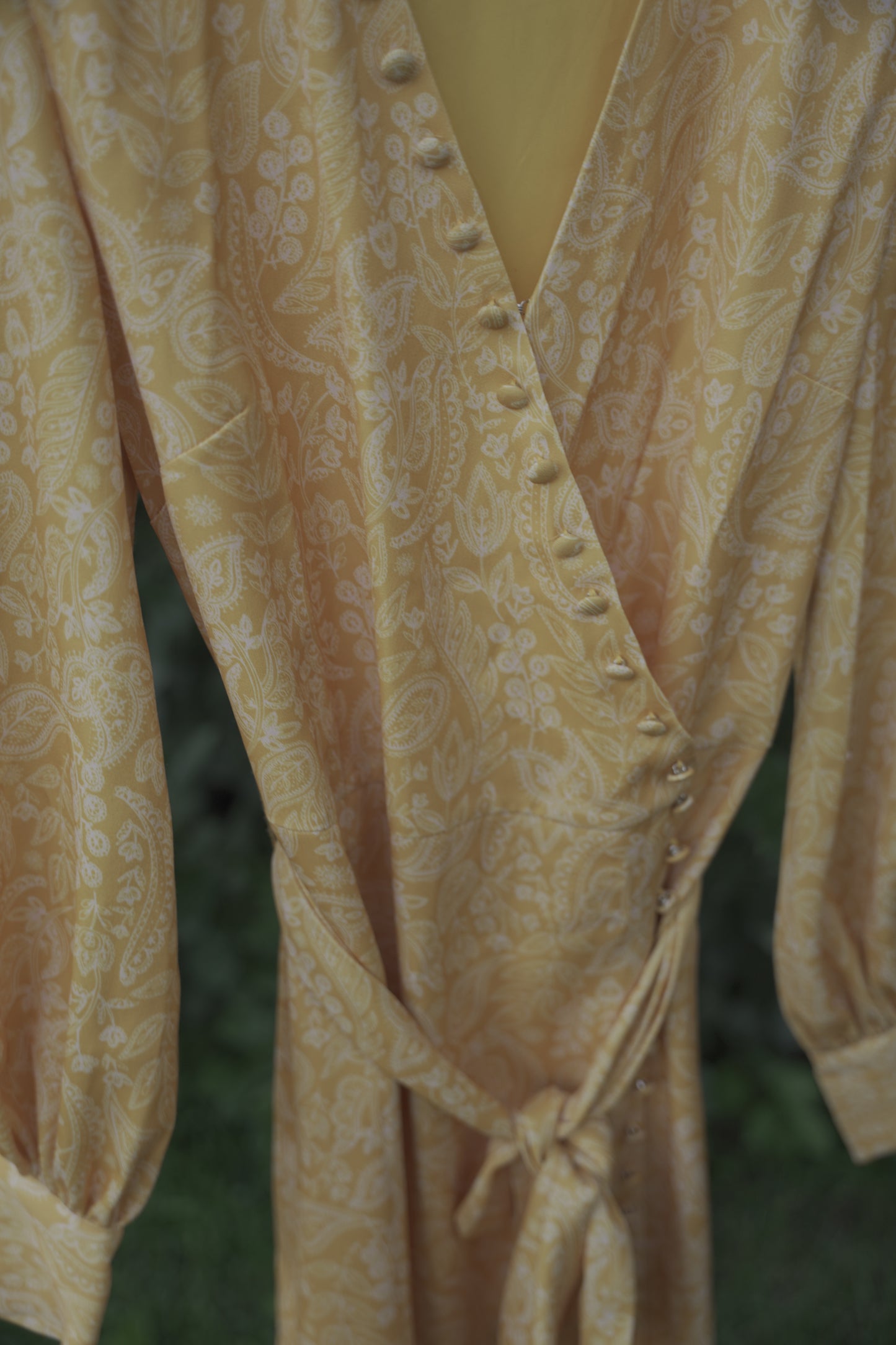 Yellow Paisley Dress