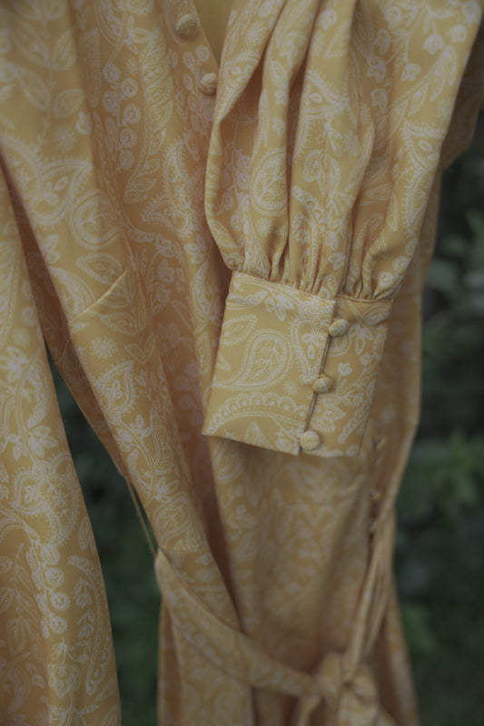 Yellow Paisley Dress