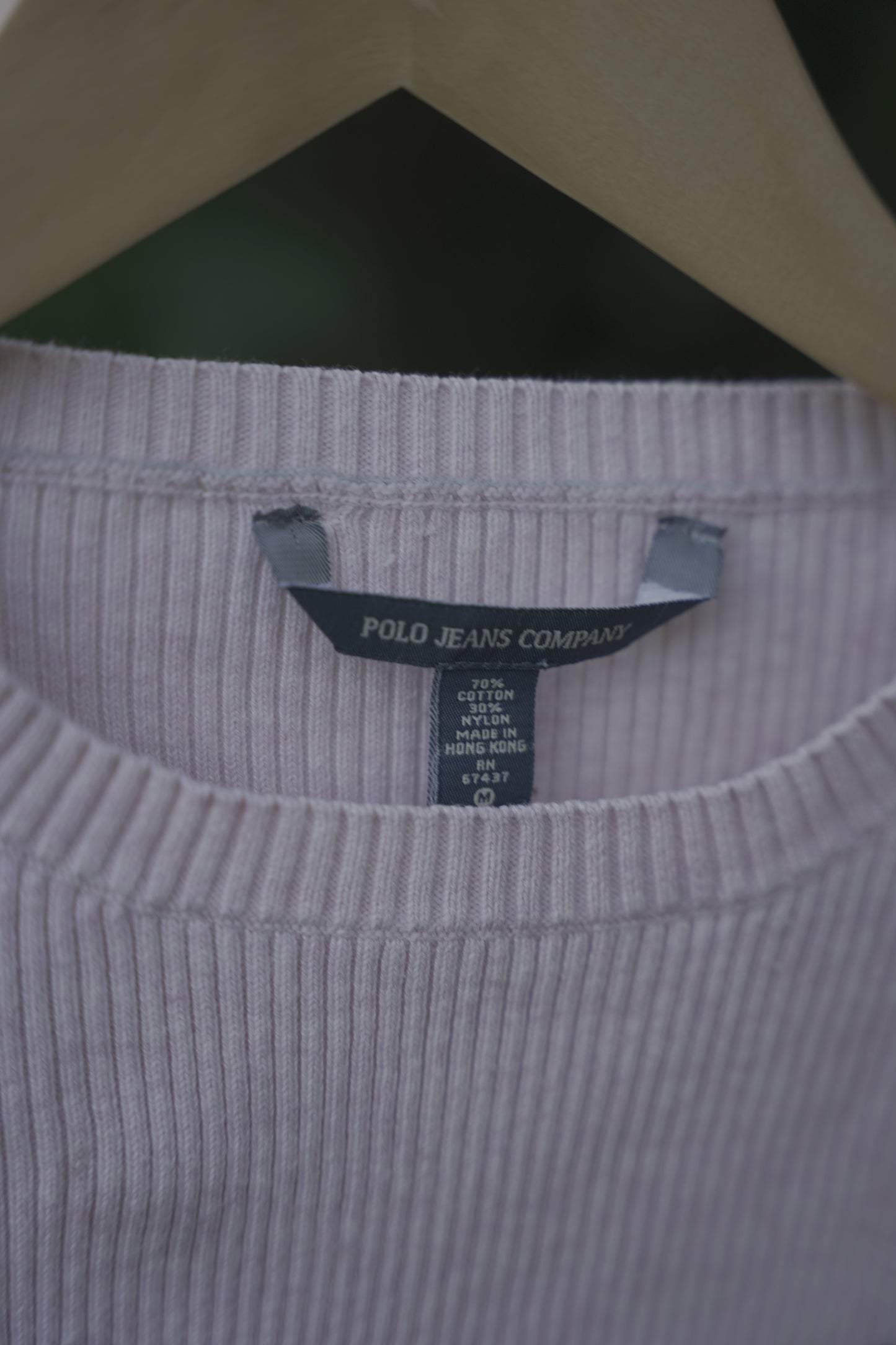 Ribbed Pink Long Sleeve