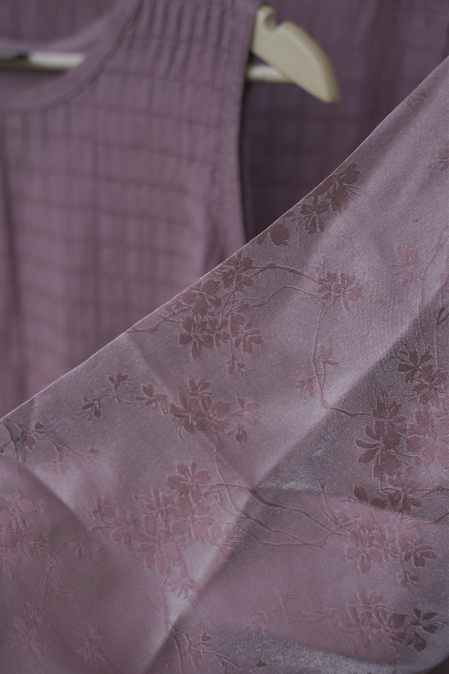 Purple Silk Three Piece Set