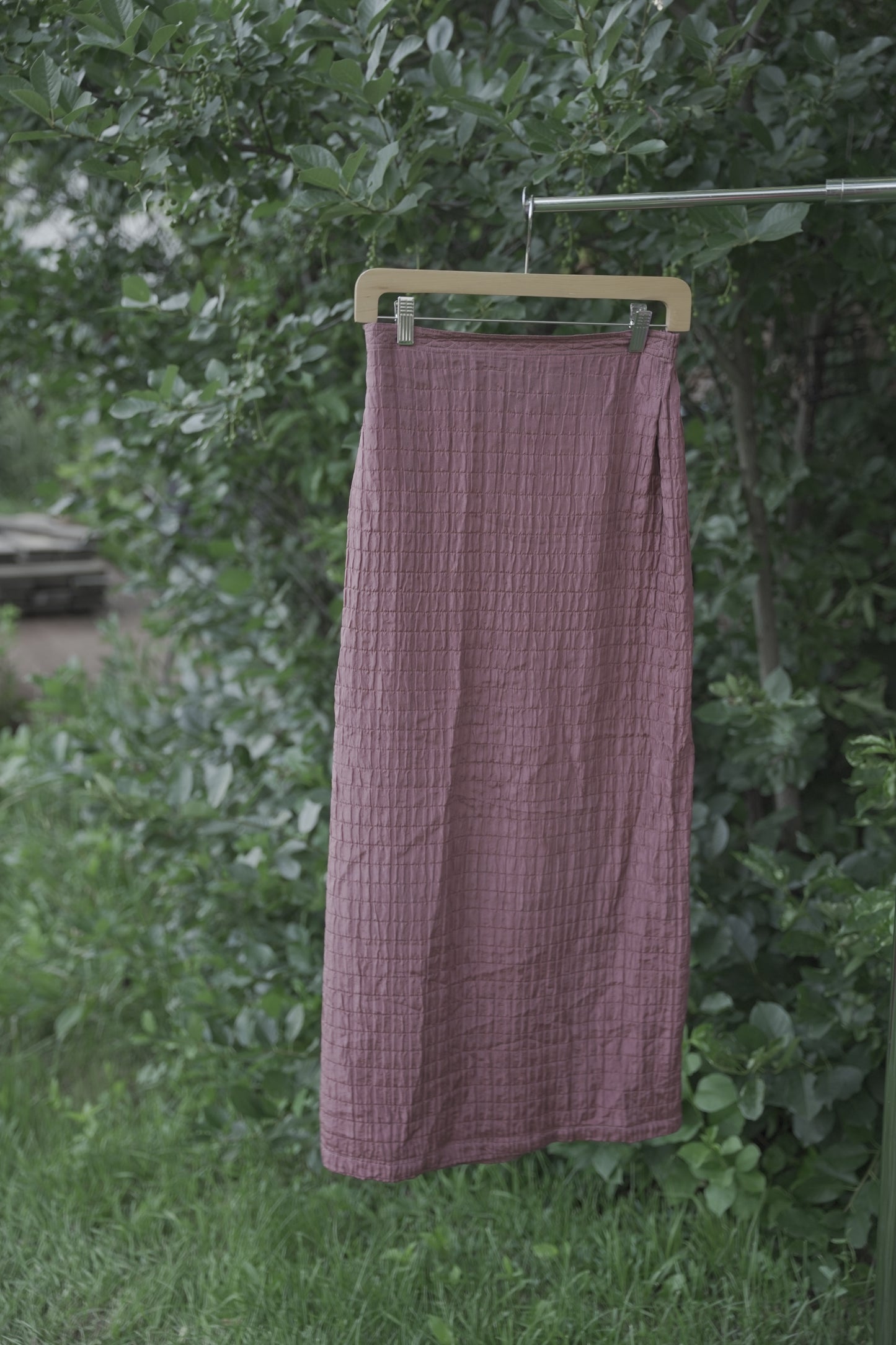 Purple Silk Three Piece Set