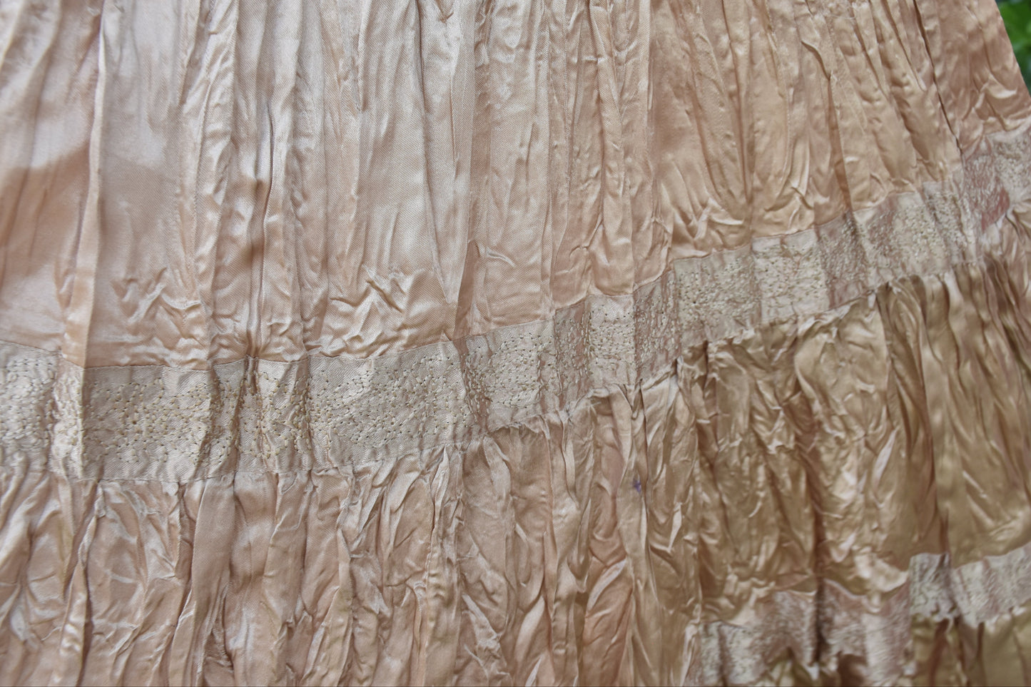 Gold Mid-Length Skirt