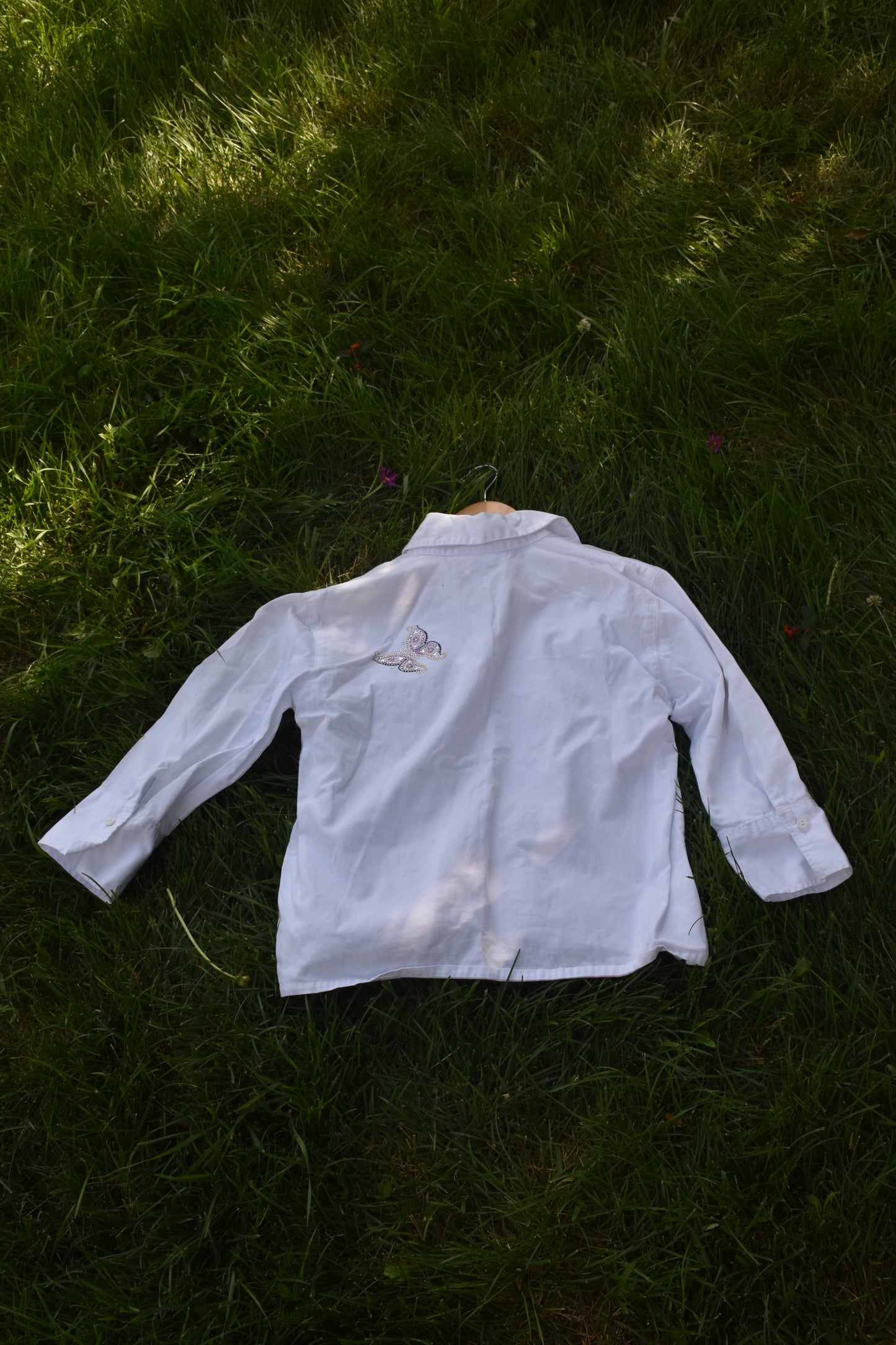 Butterfly Bedazzled Button Up