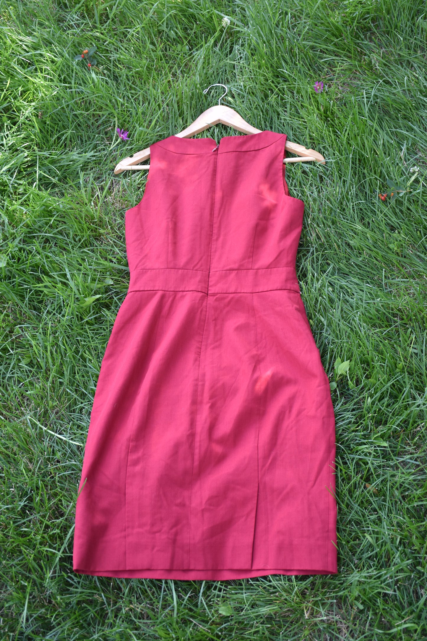 Red Dress with Pockets
