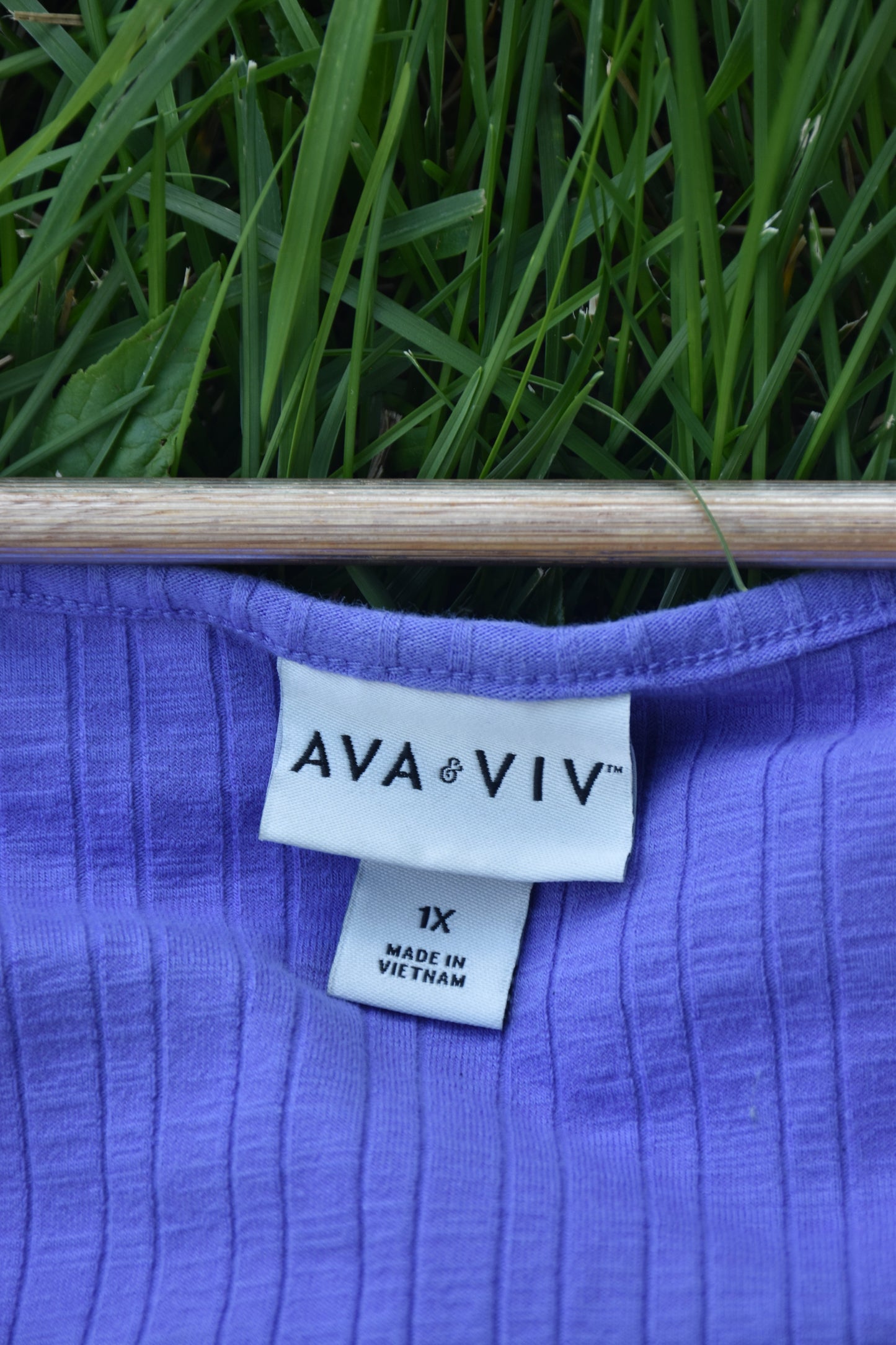 Purple Scoop Neck Top