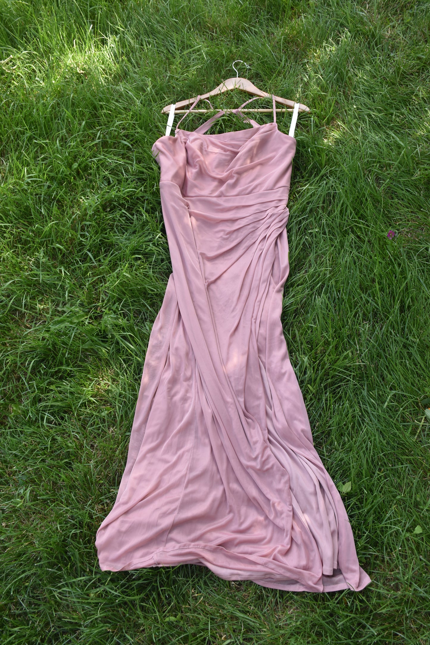 Pink Polyester Dress