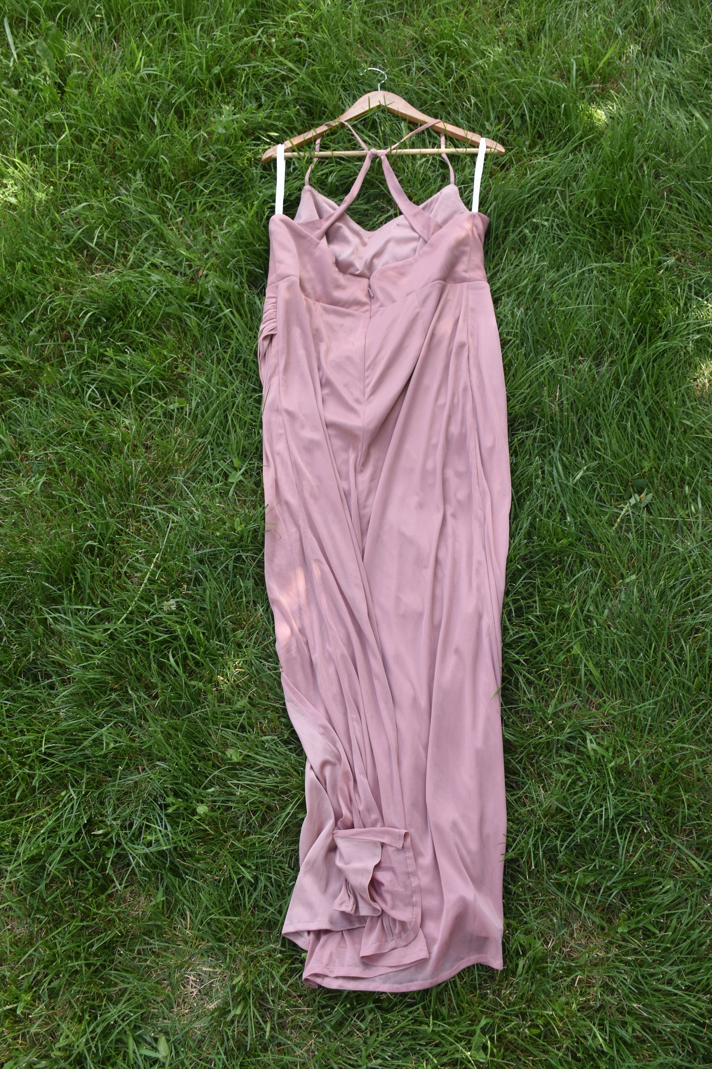 Pink Polyester Dress