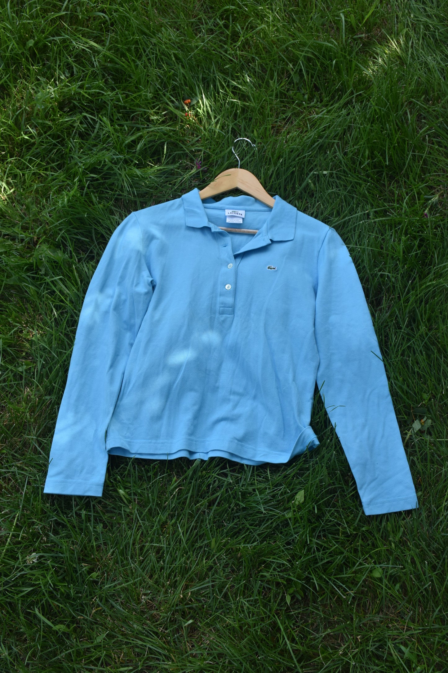 Light Blue Long Sleeve Polo