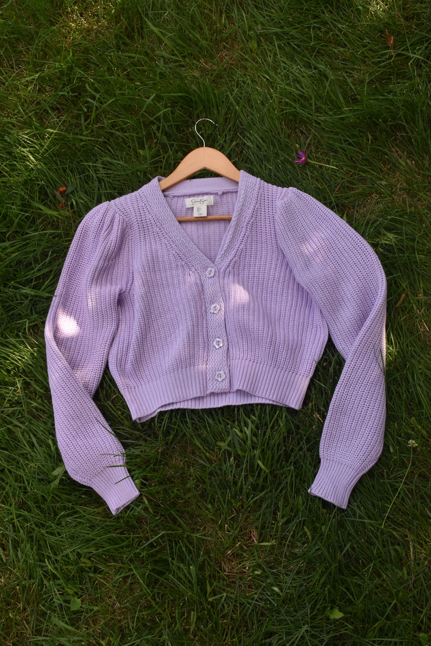 Lavender Knit Cardigan