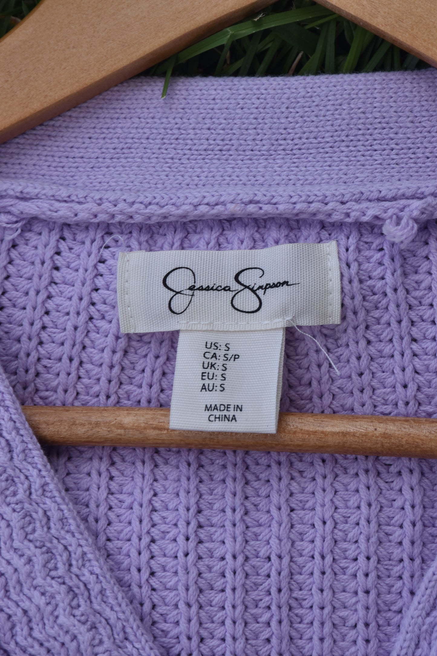Lavender Knit Cardigan