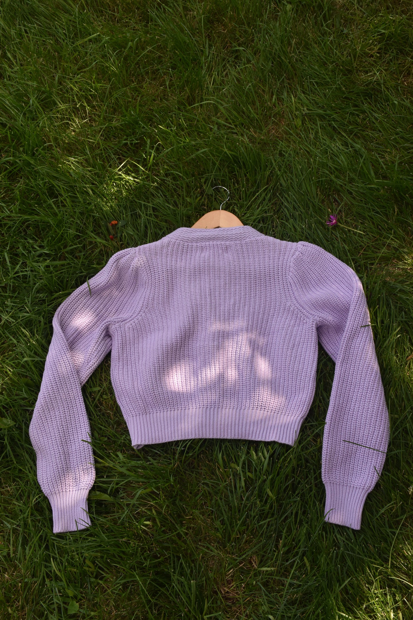 Lavender Knit Cardigan