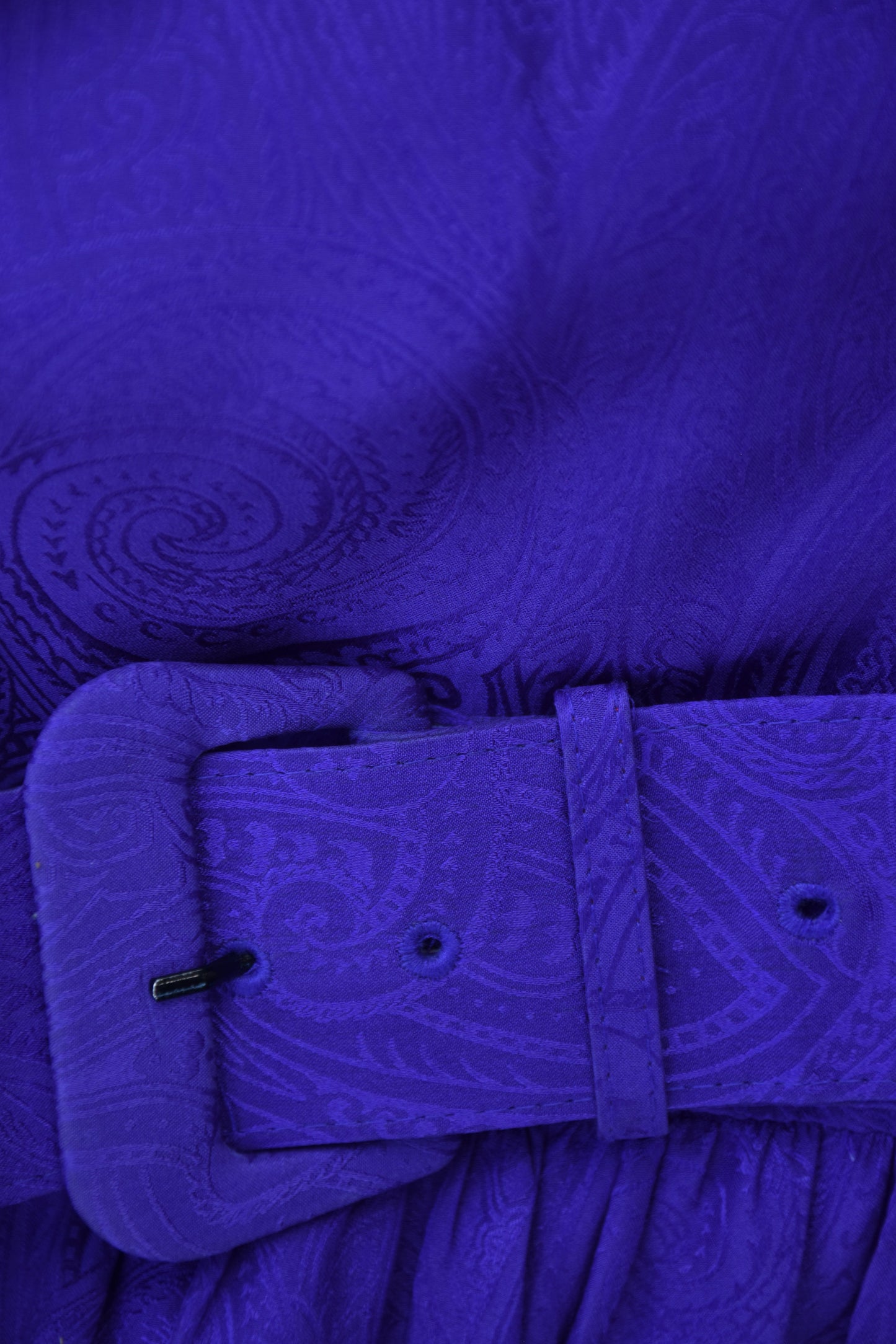 Vintage Purple Longsleeve Dress with Matching Belt