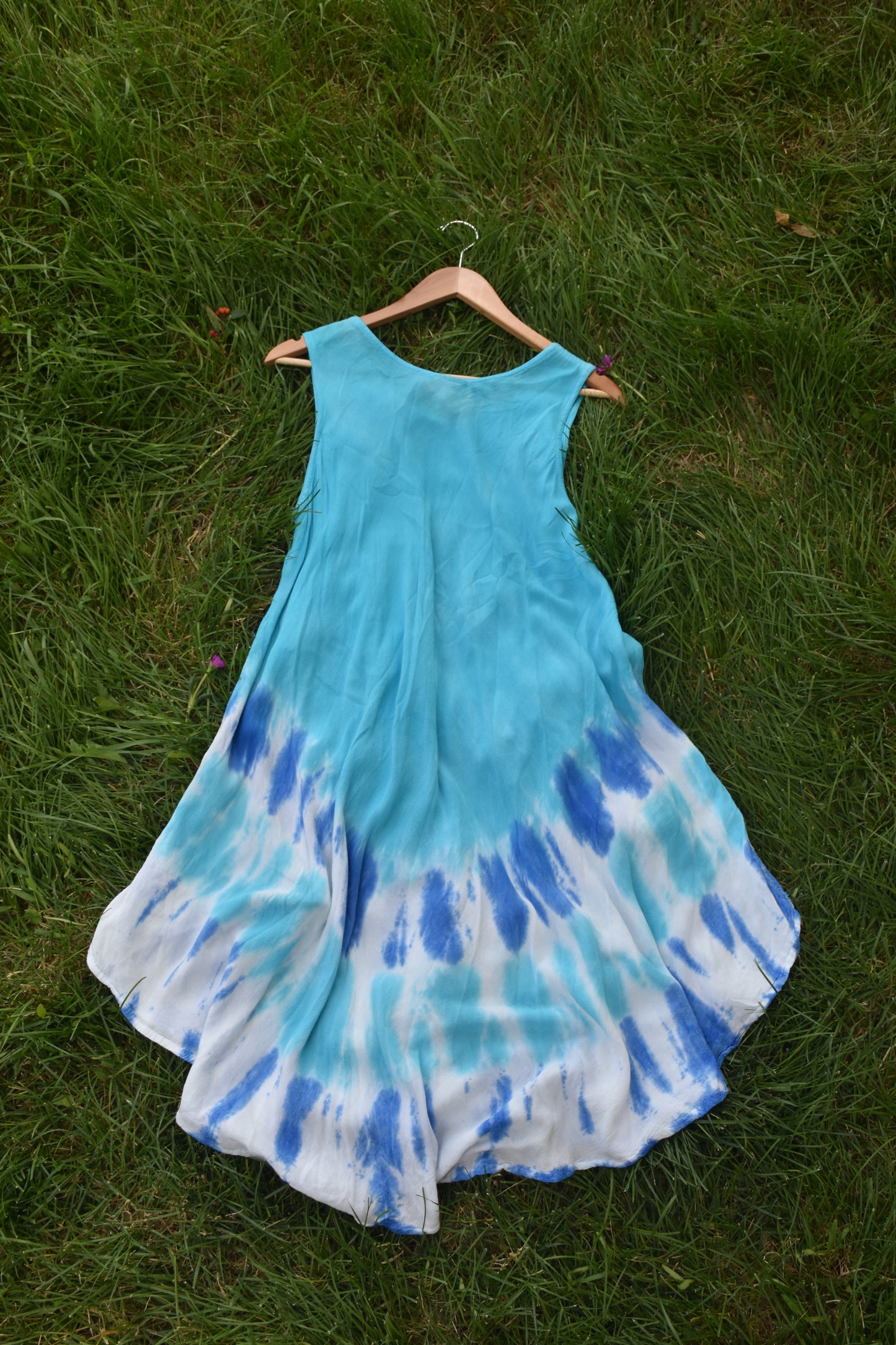 Blue Tie Dye Dress