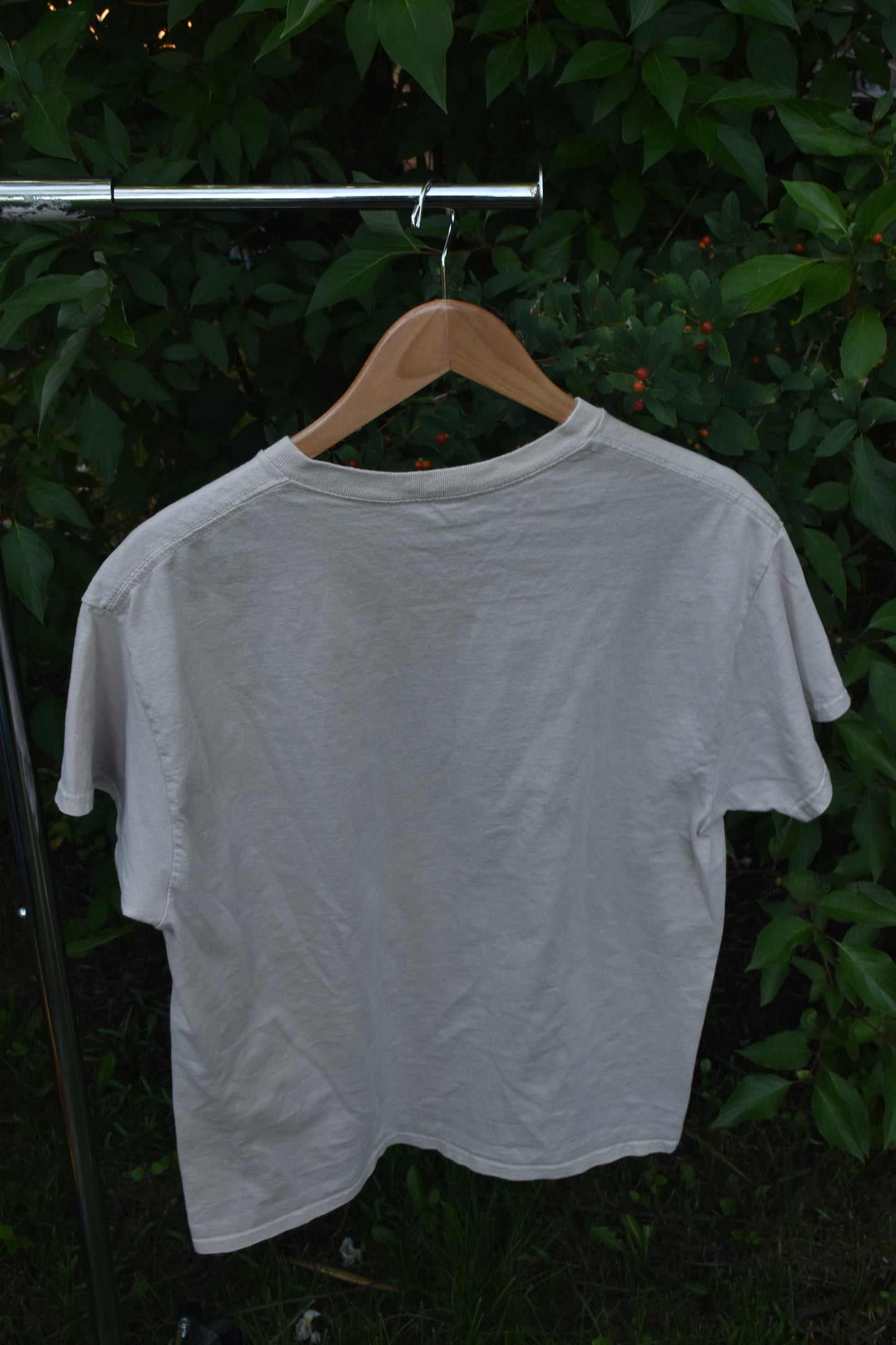 Beige Madeira Beach FL American Flag Graphic Tee