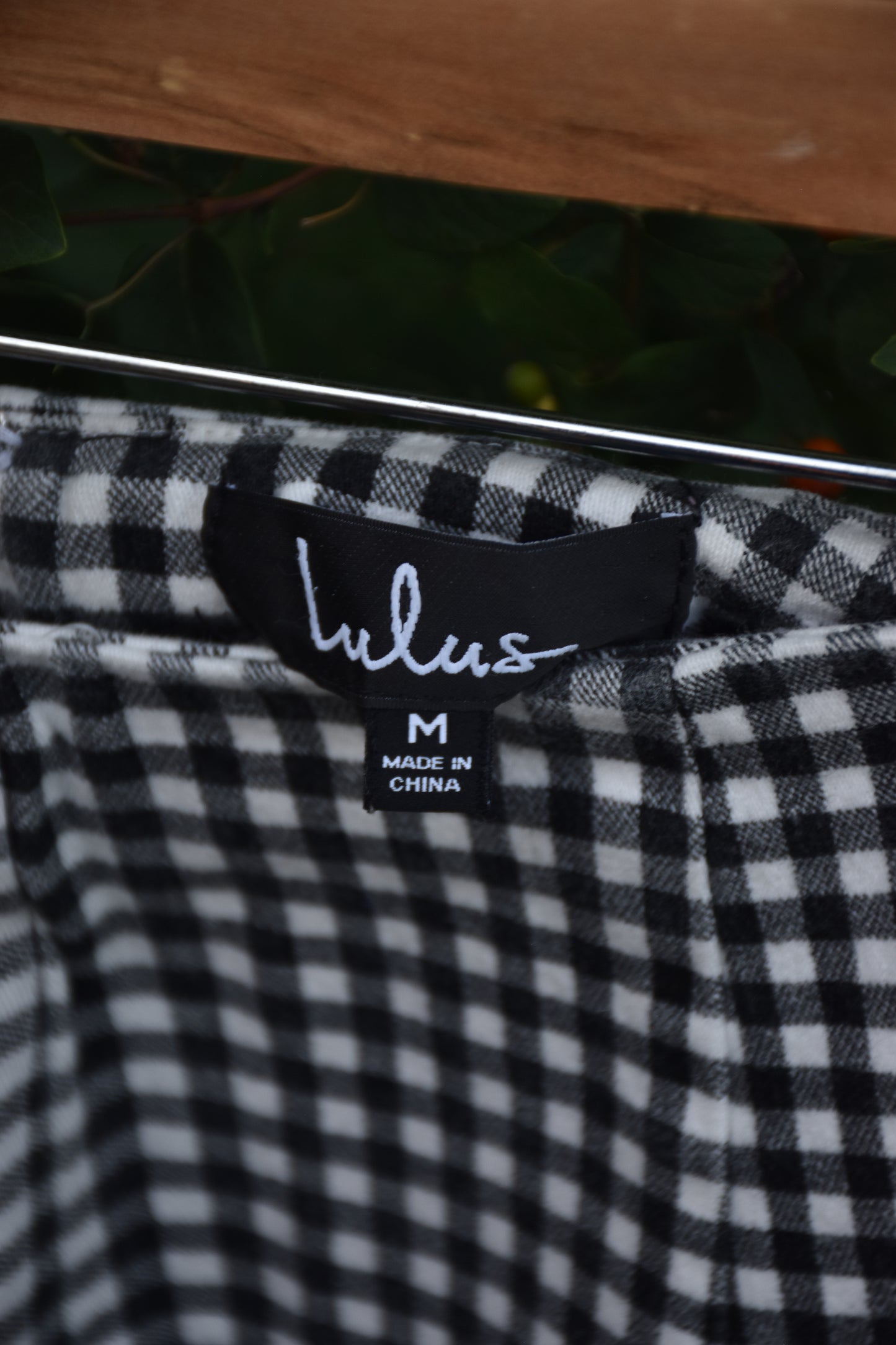 Black & White Checkered Work Pants
