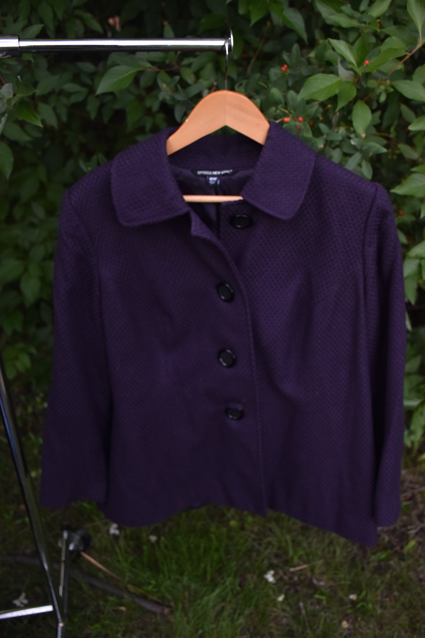 Texturized Purple Blazer