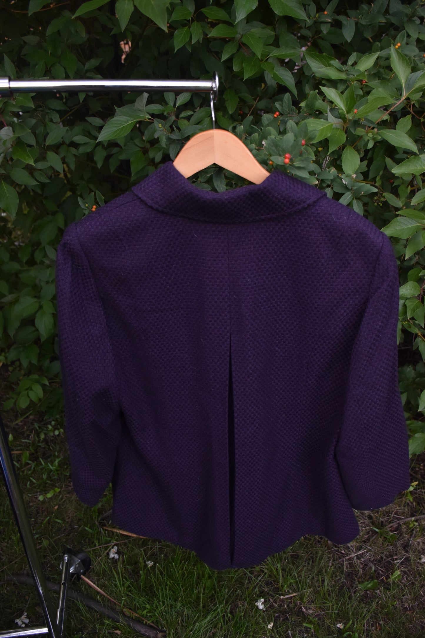 Texturized Purple Blazer