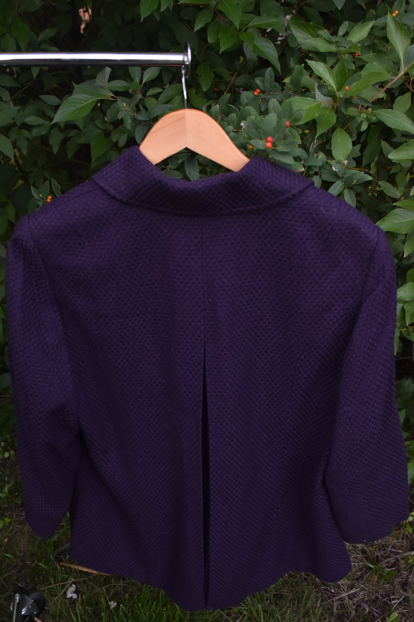 Texturized Purple Blazer
