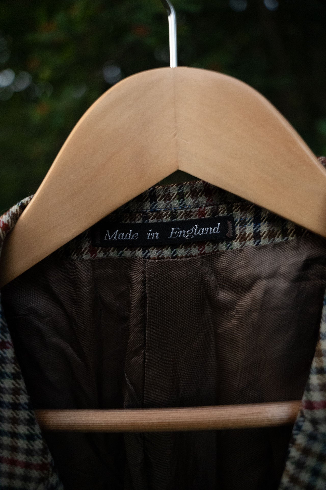 Upcycled Plaid Tie Cropped Blazer