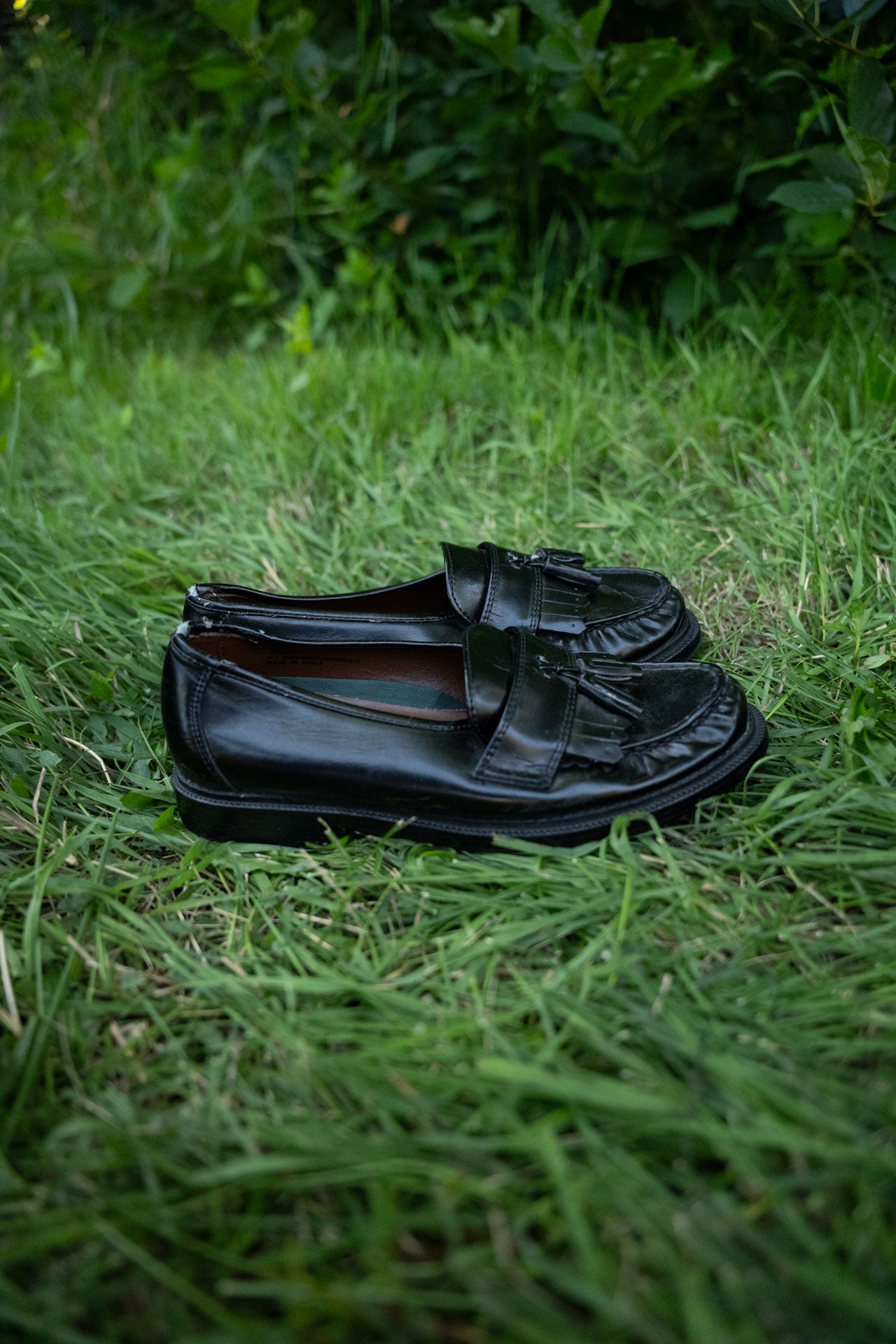 Black Loafers with Tassels