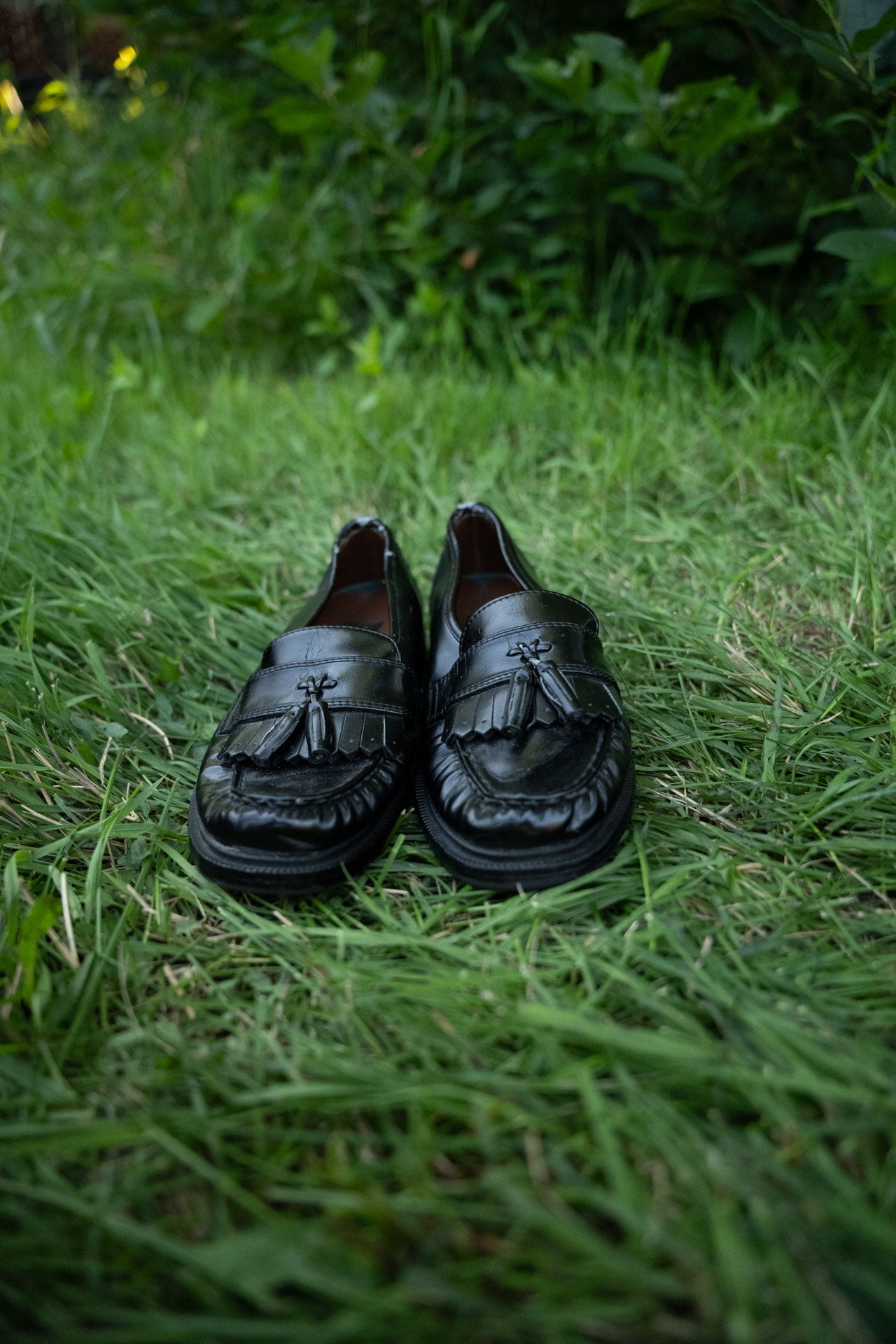 Black Loafers with Tassels