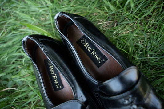 Black Loafers with Tassels