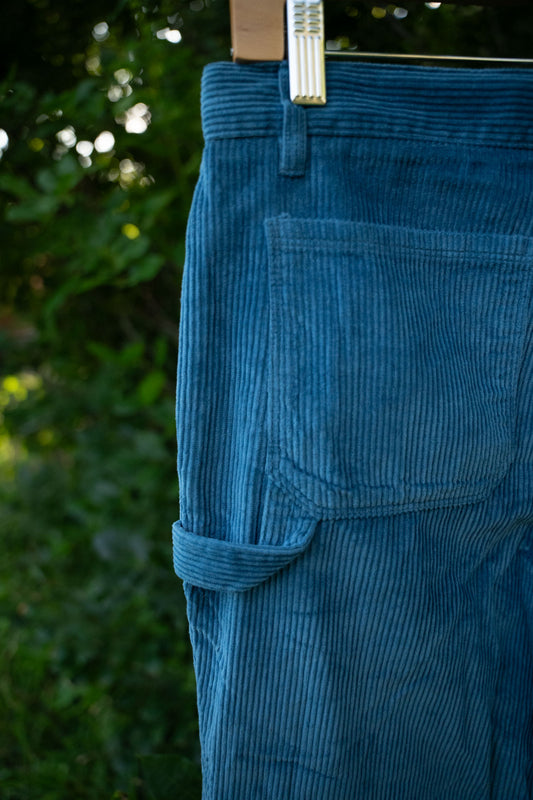 Denim Blue Corduroy Pants