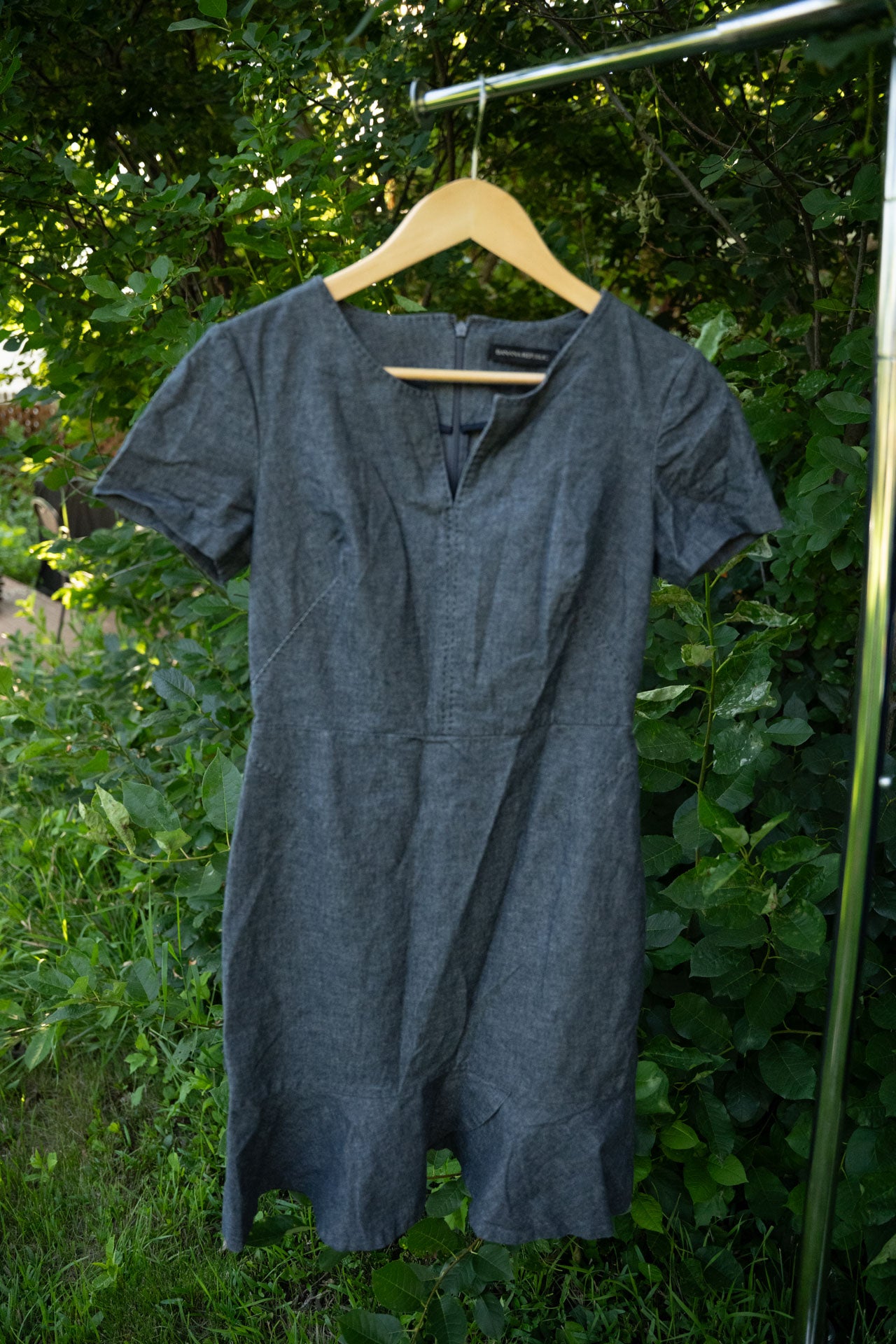 Short Sleeve Denim Dress