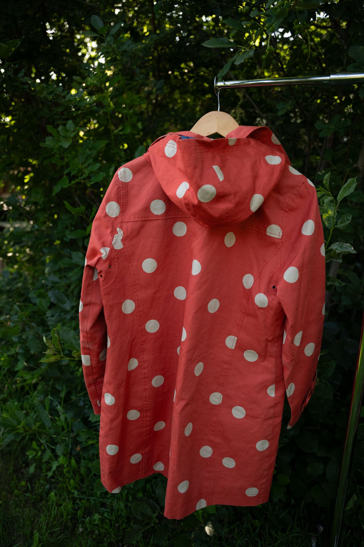 Orange Polka Dot Raincoat