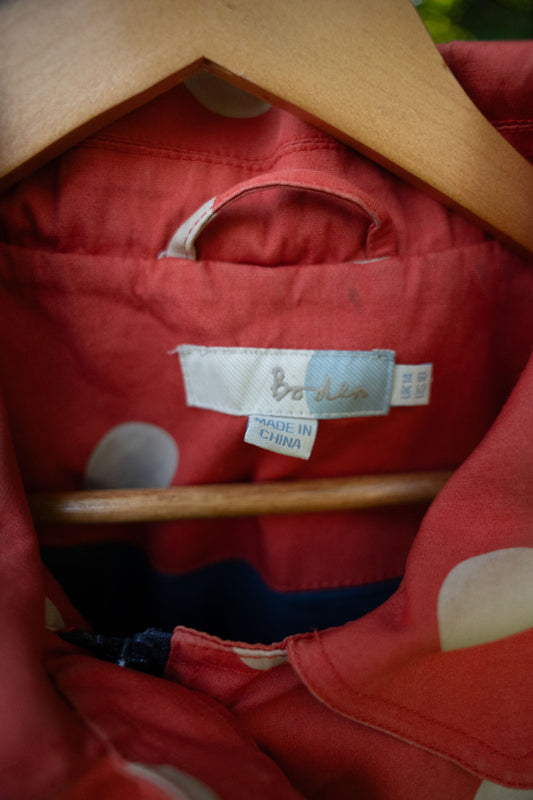 Orange Polka Dot Raincoat