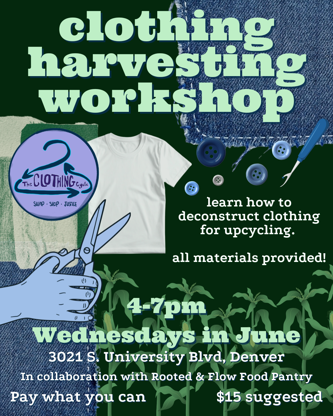 Clothing Harvesting Workshop Series