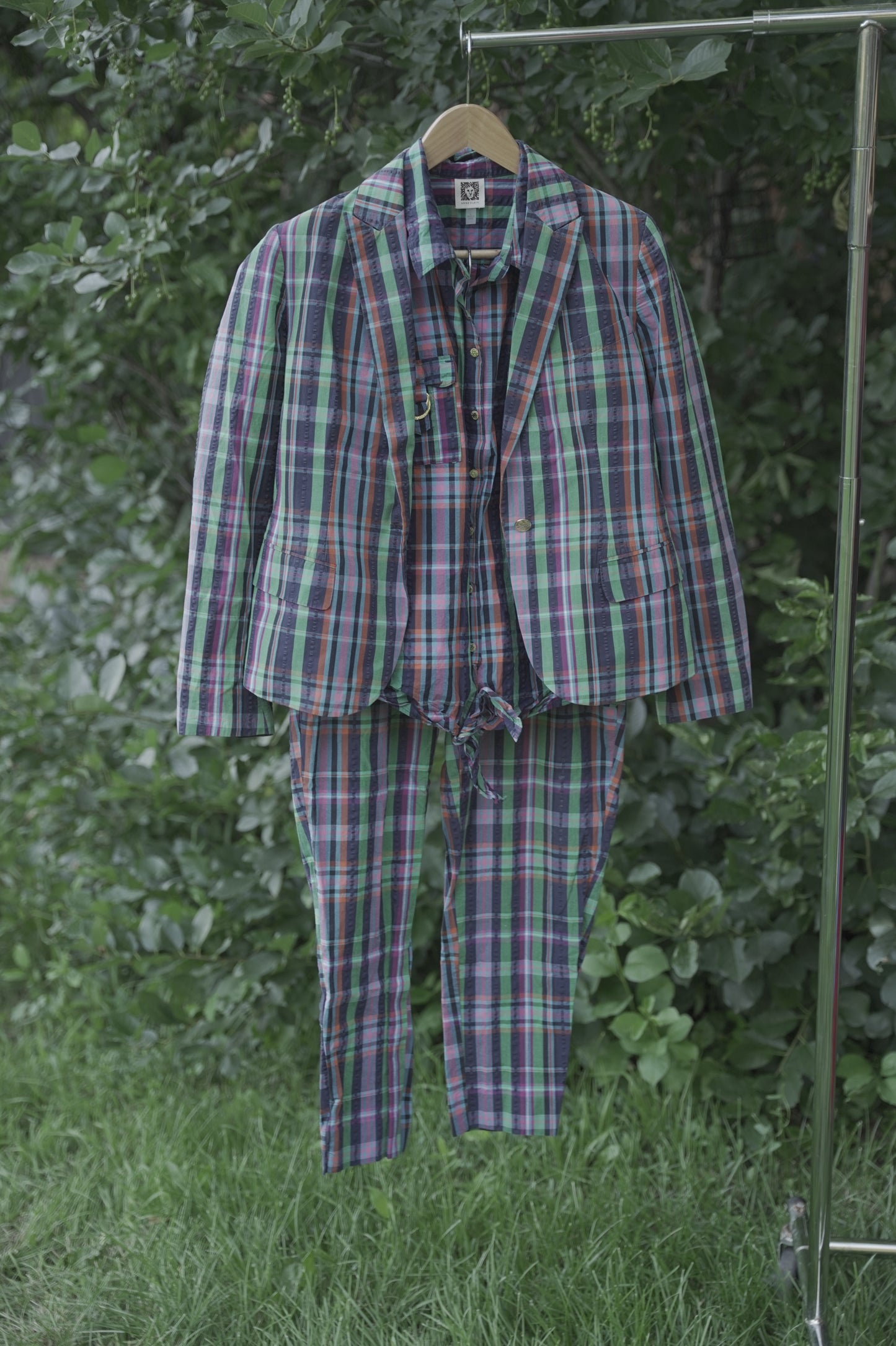 Plaid Three Piece Set