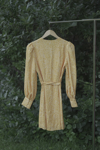 Yellow Paisley Dress