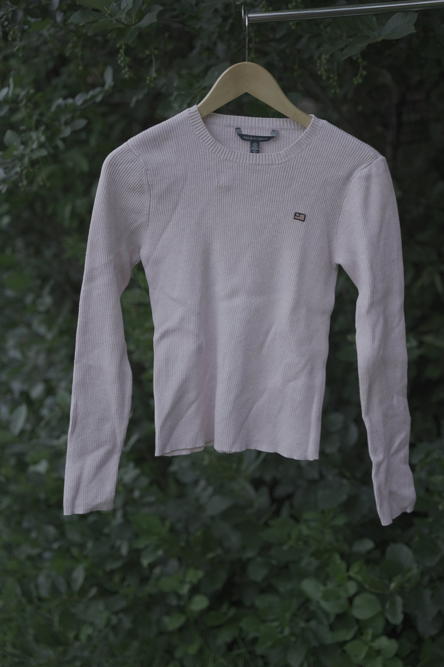Ribbed Pink Long Sleeve