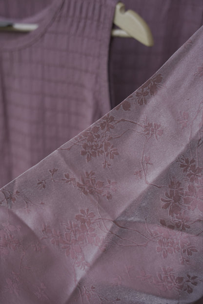 Purple Silk Three Piece Set