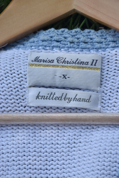 Embroidered Vintage Knit Gardening Vest