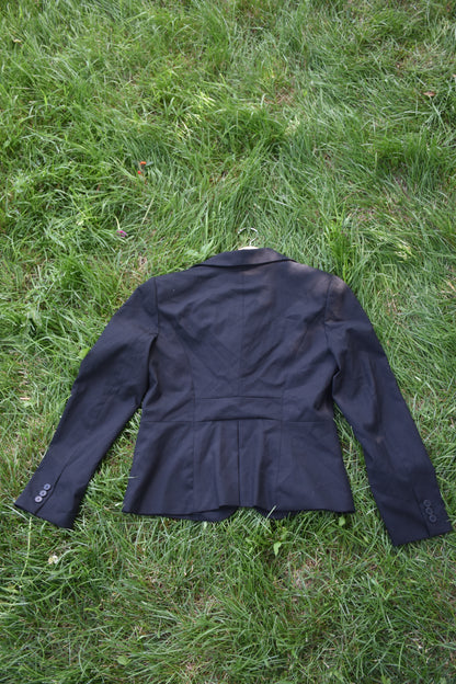 Black Blazer with Shoulder Pads
