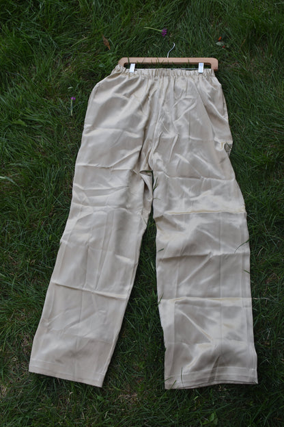 Gold Silk Dress Pants