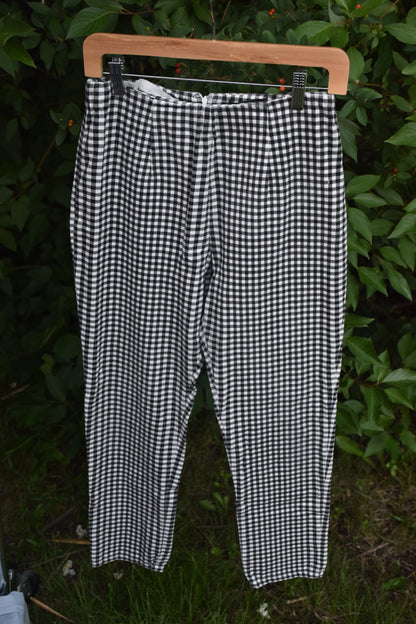 Black & White Checkered Work Pants