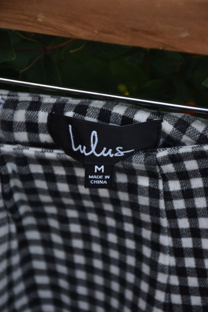 Black & White Checkered Work Pants