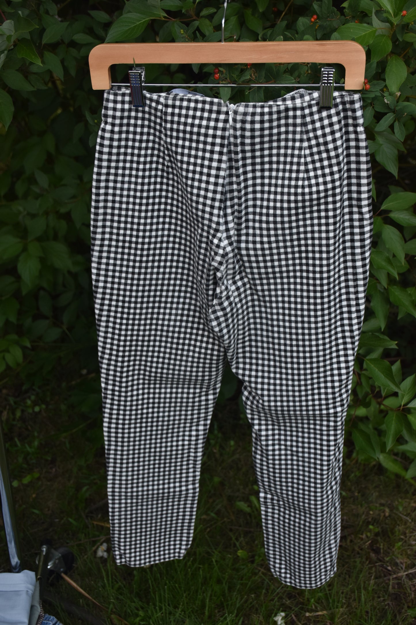 Black & White Checkered Work Pants