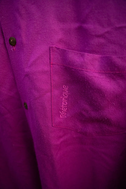 Magenta Long Sleeve Button Up