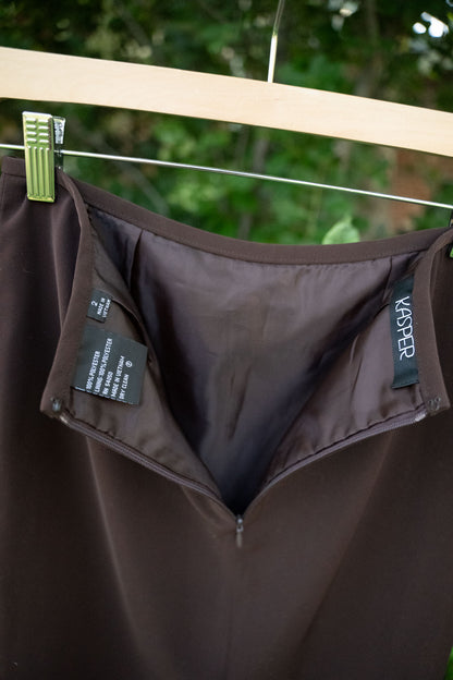 Brown Pencil Skirt