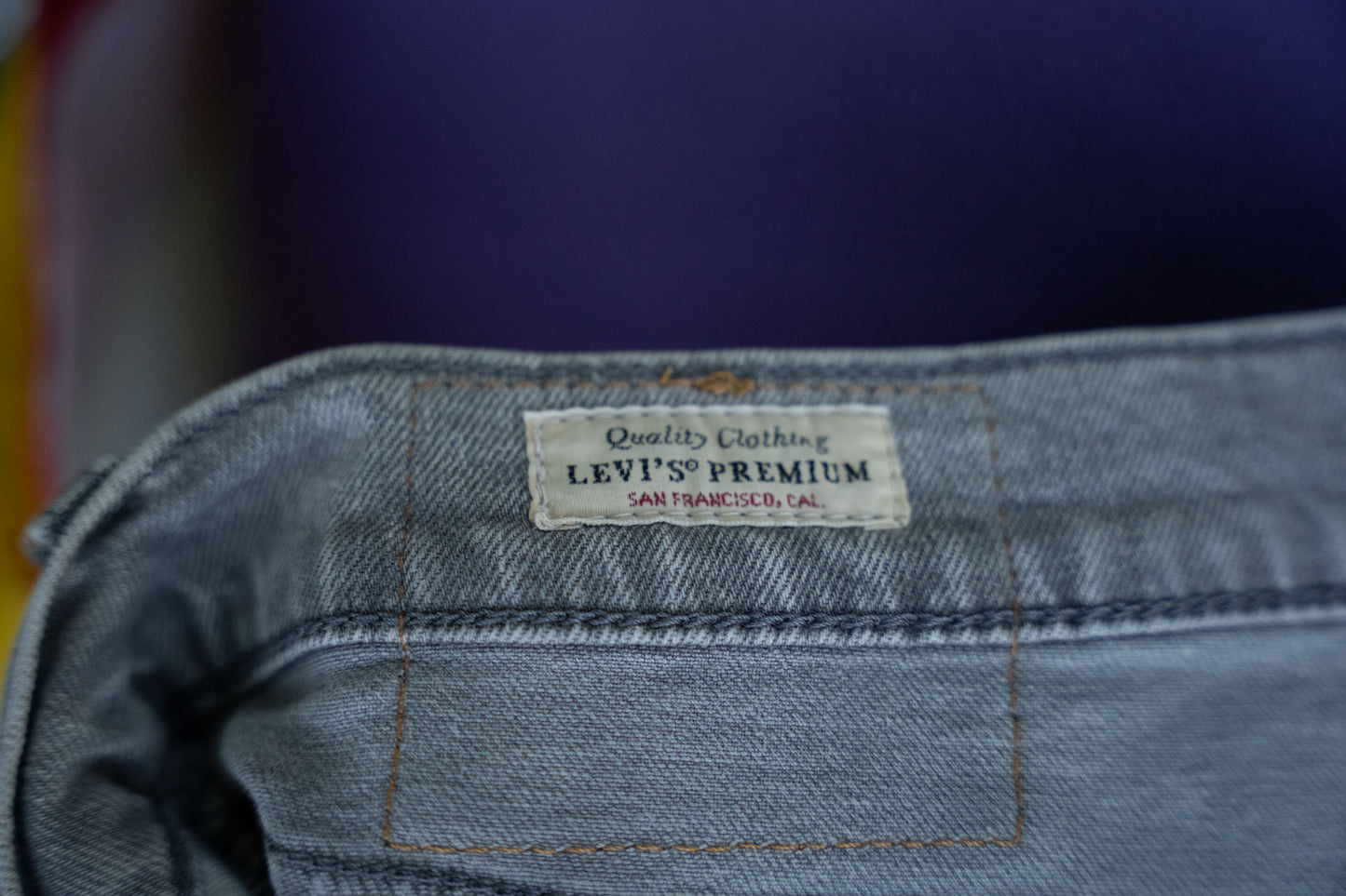 Grey Straight Legged Jeans