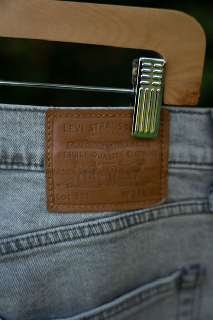 Grey Straight Legged Jeans