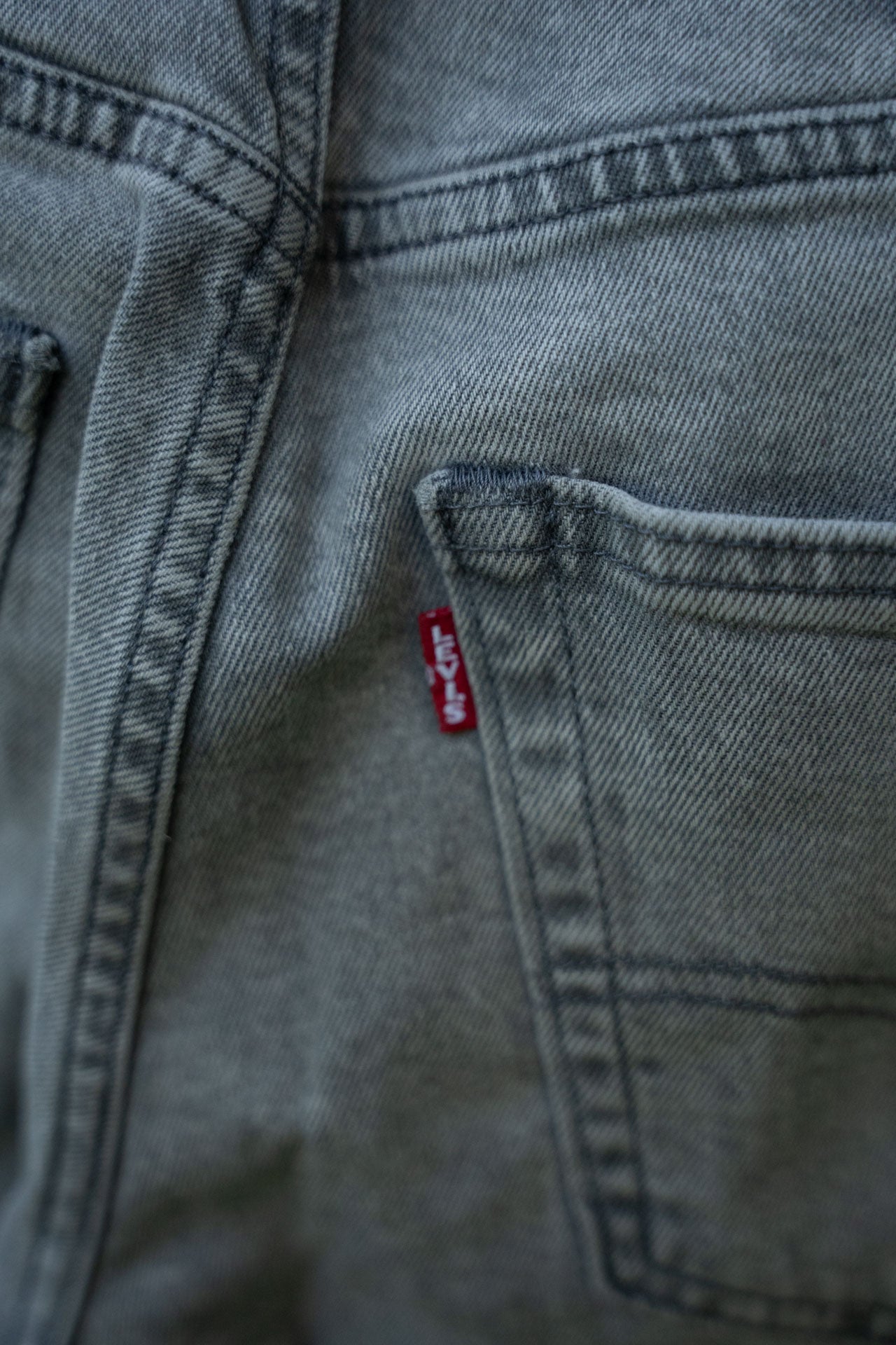 Grey Straight Legged Jeans